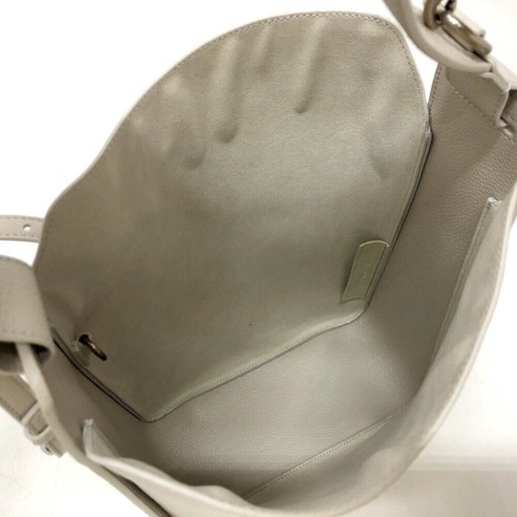 BALENCIAGA North South 2WAY bag Shoulder Bag Leather White/SilverHardware - Picture 5 of 16